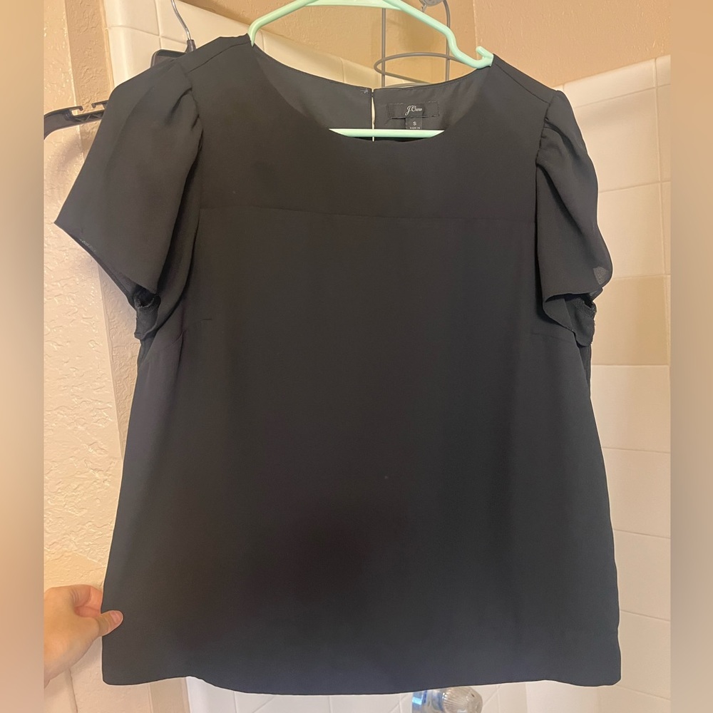JCrew Black Work Top- size S